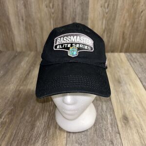 Bassmaster Pro Elite Mens Hat Carquest Platinum Professional Black Cap